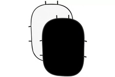 Фон на пружине Raylab RF-12 белый/черный 100x150см