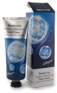 Крем для рук с коллагеном FarmStay Visible Difference Hand Cream Collagen, 100гр