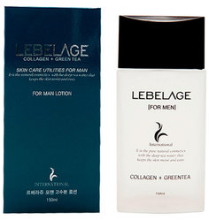 Увлажняющий лосьон для мужчин Lebelage Collagen Green Tea Skin Care Utilites For Men Lotion, 150мл