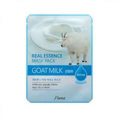Тканевая маска с козьим молоком JLuna Real Essence Mask Pack Goat Milk, 25мл Juno
