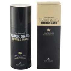 Кислородная очищающая маска с муцином черной улитки The Skin House Black Snail Bubble Mask, 100мл