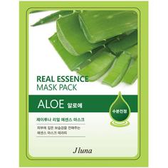 Тканевая маска с алоэ JLuna Real Essence Mask Pack Aloe, 25мл Juno
