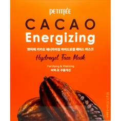 Разглаживающая гидрогелевая маска для лица с экстрактом какао, 32г, PETITFEE Cacao Energizing Hydrogel Face Mask, 32g