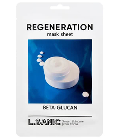Восстанавливающая тканевая маска с бета-глюканом, 25мл, L.SANIC L.SANIC Beta-Glucan Regeneration Mask Sheet, 25ml