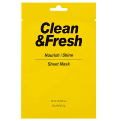 Тканевая маска для питания и сияния кожи, 22мл, EUNYUL EUNYUL Clean&Fresh Nourish/Shine Sheet Mask, 22ml