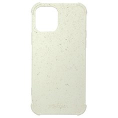 Чехол SOLOMA Case для iPhone 12 Pro Max с ударопрочными углами, биоразлагаемый, бело-бежевый