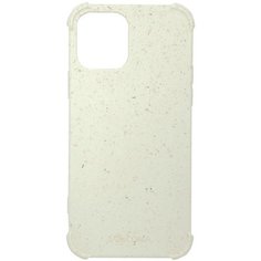 Чехол SOLOMA Case для iPhone 12/12 Pro с ударопрочными углами, биоразлагаемый, бело-бежевый
