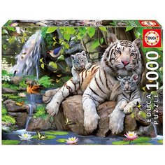 Пазл Educa Белые Бенгальские Тигры, 1000 деталей