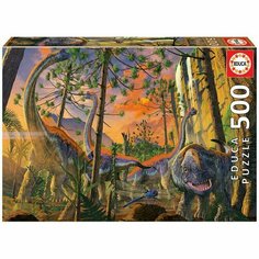 Пазл Educa Любопытный динозавр, Винсент Хи, 500 деталей
