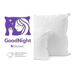 Подушка GoodNight Organic двухкамерная овечья шерсть/искусcтвенный лебяжий пух/тик 50х70