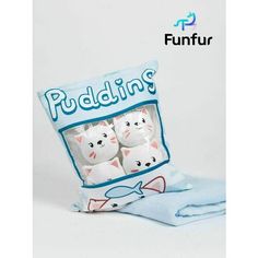 Игрушка подушка с пледом Funfur Pudding