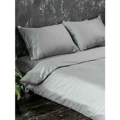 Постельное белье GoodNight Essential евро светло-серый