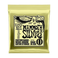 Струны для электрогитары Ernie Ball 2214 Nickel Wound Slinky Mammoth 12-62