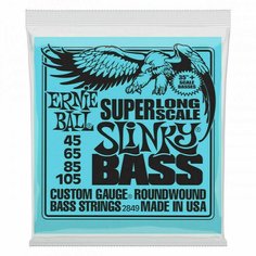 Струны для бас-гитары Ernie Ball 2849 Nickel Wound Long Scale Slinky 45-105