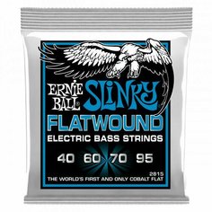 Струны для бас-гитары Ernie Ball 2815 Flatwound Slinky Extra 40-95