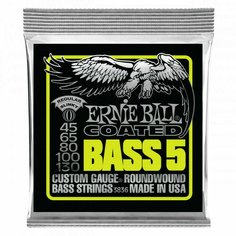 Струны для 5 струнной бас-гитары Ernie Ball 3836 Coated Slinky 45-130