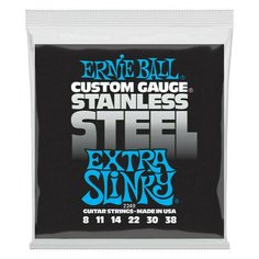 Струны для электрогитары Ernie Ball 2249 Stainless Steel Slinky Extra 8-38