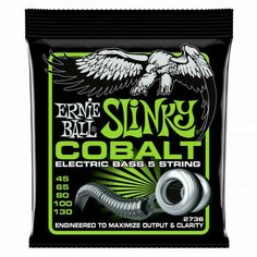 Струны для 5 струнной бас-гитары Ernie Ball 2736 Cobalt Slinky 45-130