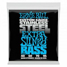 Струны для бас-гитары Ernie Ball 2845 Stainless Steel Slinky Extra 40-95