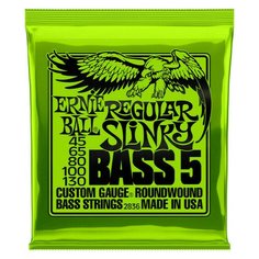 Струны для 5 струнной бас-гитары Ernie Ball 2836 Nickel Wound Slinky Regular 45-130