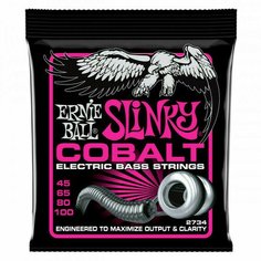 Струны для бас-гитары Ernie Ball 2734 Cobalt Slinky Super 45-100