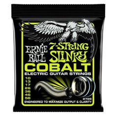 Струны для 7 струнной электрогитары Ernie Ball 2728 Cobalt Slinky Regular 10-56