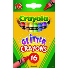 Восковые мелки с блестками Crayola, 16 штук