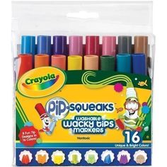 Набор мини-фломастеров с узорными наконечниками Crayola, 16 штук