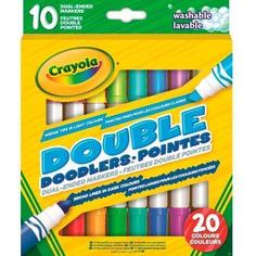 Набор смываемых двусторонних фломастеров Crayola, 10 штук