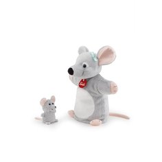 Мягкая игрушка на руку Мышка с мышонком, 24 х 26 х 12 см Trudi