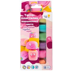 Набор для детской лепки Genio Kids-Art Тесто-пластилин, Маршмеллоу цвета, 6 цветов