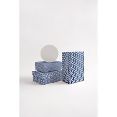 Подарочная коробка Symbol Синий куб 3D, 19 х 12 х 7 см