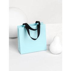 Пакет подарочный Symbol, голубой, 18 х 18 х 10 см