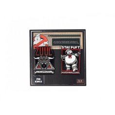Значок Rubber Road Pin Kings Охотники за привидениями 1.1 Зуул и Стэй Пафт, набор из 2 шт