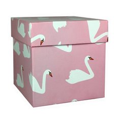 Коробка подарочная Symbol Лебеди, 12,5 х 12,5 х 12,5 см