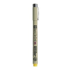 Ручка капиллярная Sakura Pigma Micron 0.45 мм, цвет чернил: желтый
