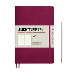 Записная книжка Leuchtturm А5, в точку, винная, 123 страниц, мягкая обложка