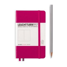 Записная книжка Leuchtturm A6, нелинованная, фуксия, 187 страниц, твердая обложка