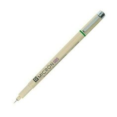 Ручка капиллярная Sakura Pigma Micron, 0.2 мм, зеленый
