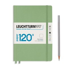 Блокнот Leuchtturm Edition, нелинованный, зеленый шалфей, 203 страницы, твердая обложка, А5