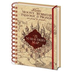 Записная книжка Pyramid Harry Potter The Marauders Map Wiro, А5