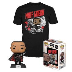 Набор фигурка + футболка Funko POP and Tee Star Wars The Mandalorian Moff Gideon (S) 52702 (UT-53542)