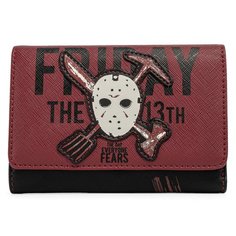 Кошелек Loungefly Friday The 13th Jason Mask Tri-Fold Wallet