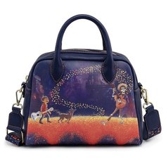 Сумка Loungefly Pixar Coco Marigold Bridge Guitar Strap Crossbody Bag