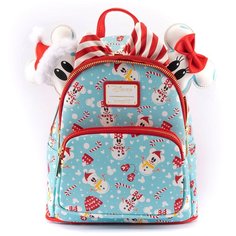 Рюкзак Loungefly Disney Minnie Mickey Snowman AOP Mini Backpack Headband Set
