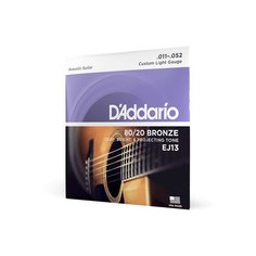 Струны для акустической гитары D&apos;Addario EJ13
