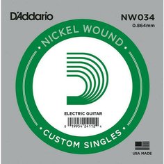 Струна одиночная для электрогитары DAddario NW034