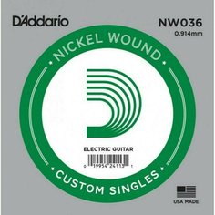 Струна одиночная для электрогитары DAddario NW036