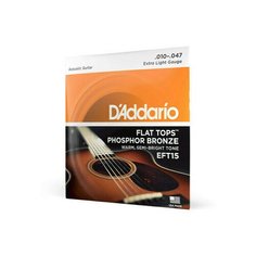 Струны для акустической гитары DAddario EFT 15
