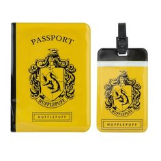 Дорожный набор Гарри Поттер Пуффендуй (обложка для паспорта, бирка для чемодана) Cinereplicas